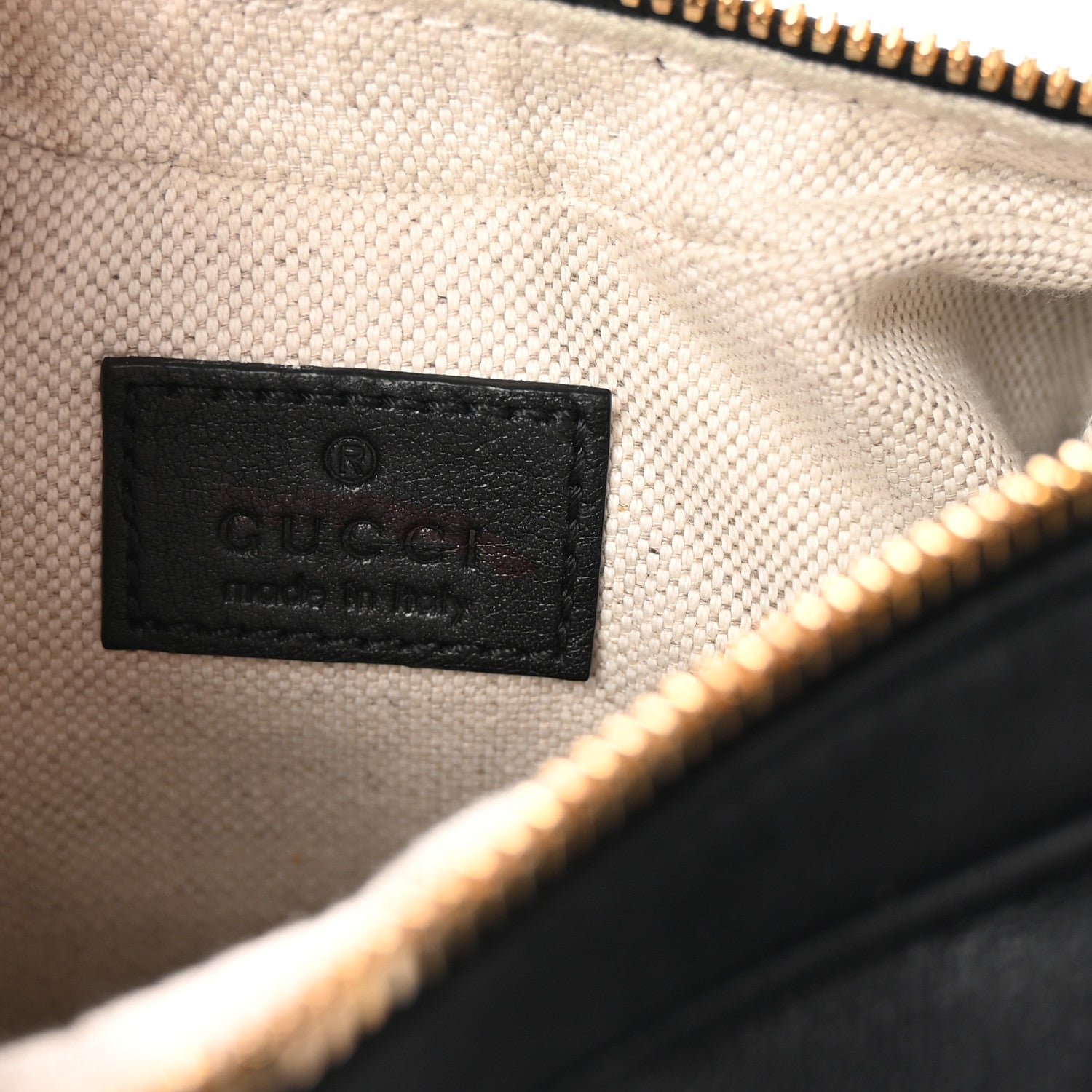 Gucci Aria Calfskin Web Small Attache Shoulder Bag Black 6 of 10