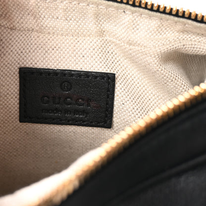 Gucci Aria Calfskin Web Small Attache Shoulder Bag Black 6 of 10