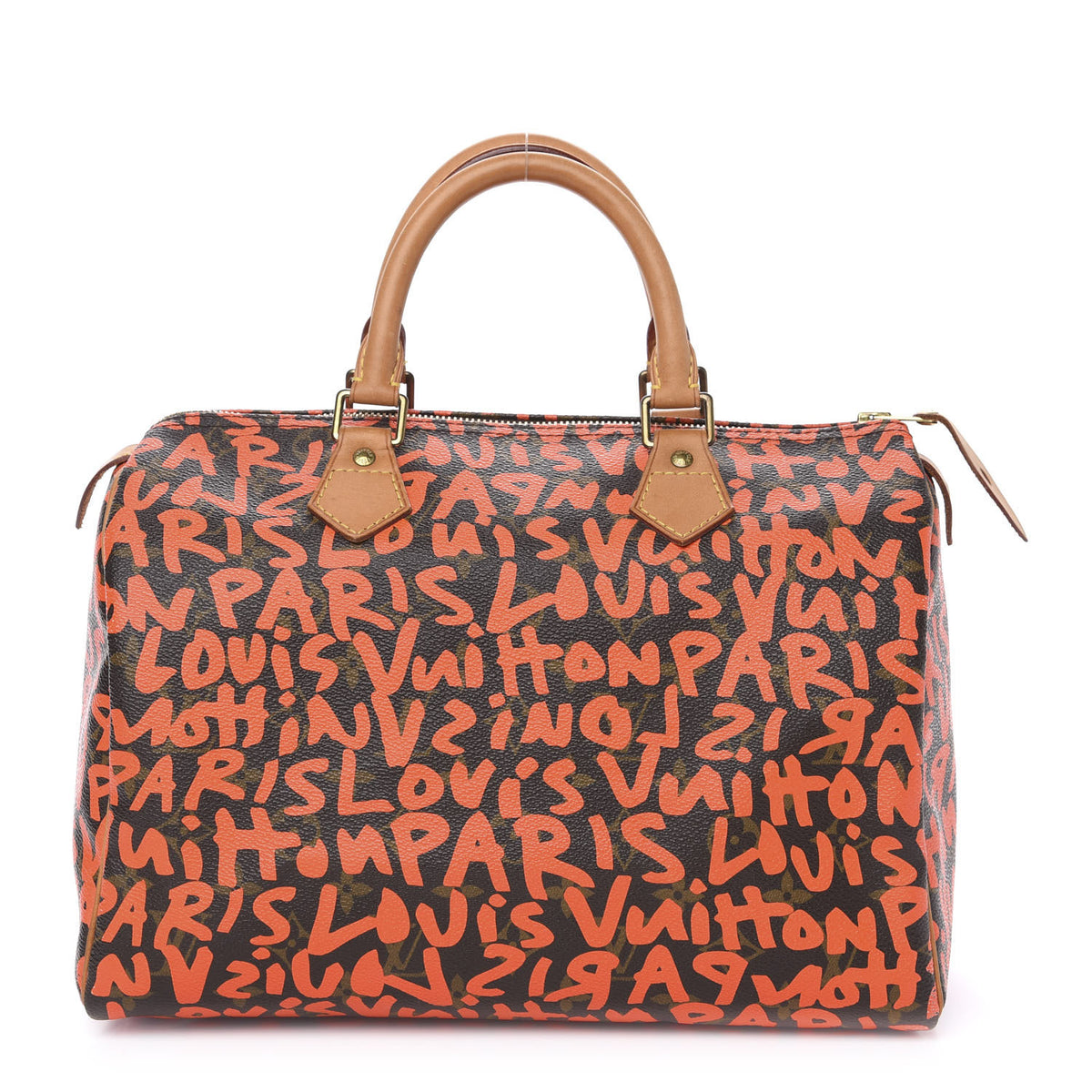 Louis Vuitton Monogram Graffiti Speedy 30 Orange 1 of 13