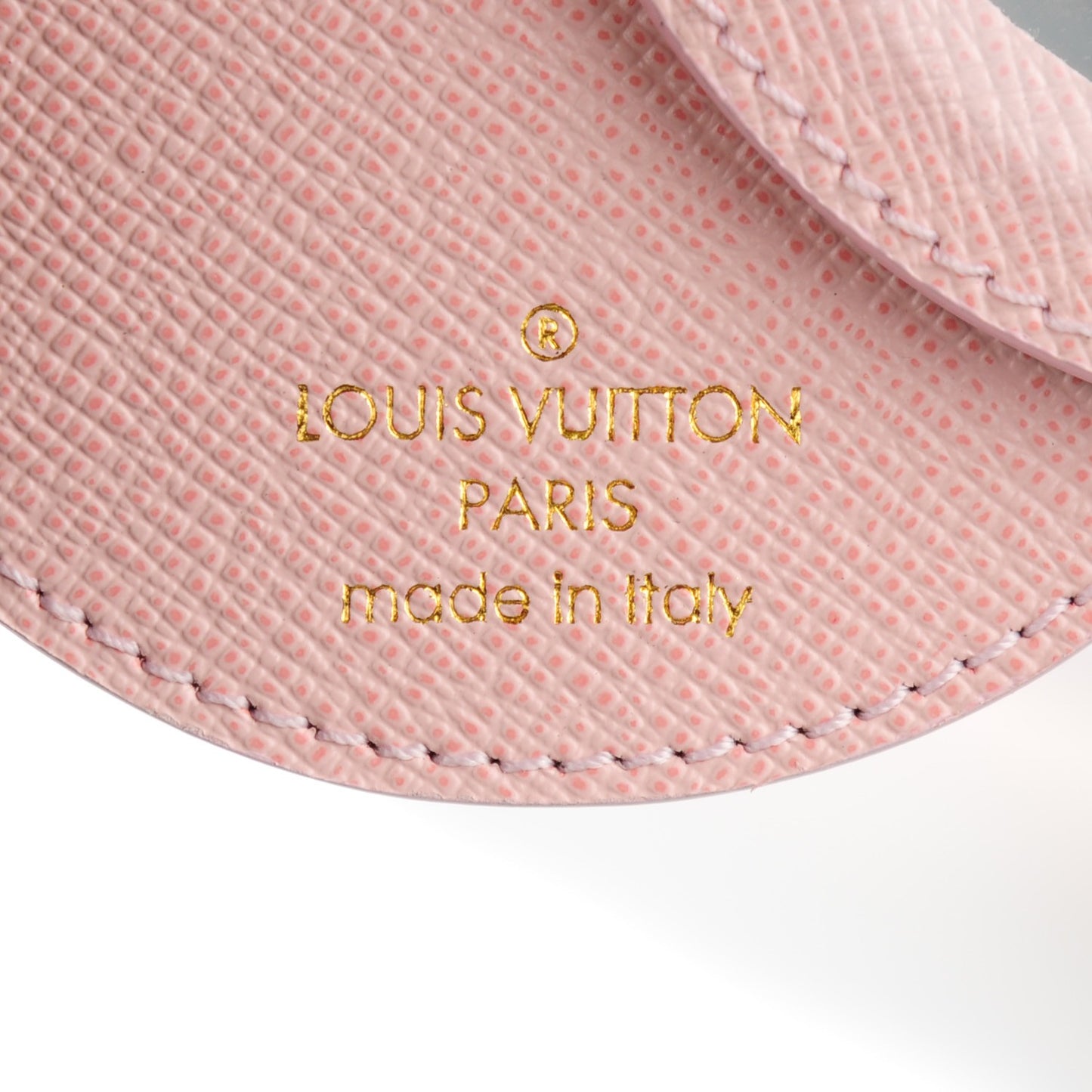 Monogram LV Mirror Key Holder Rose Ballerine