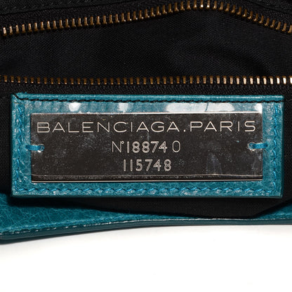 Balenciaga Agneau Classic Hardware City Bleu Paon 7 of 12