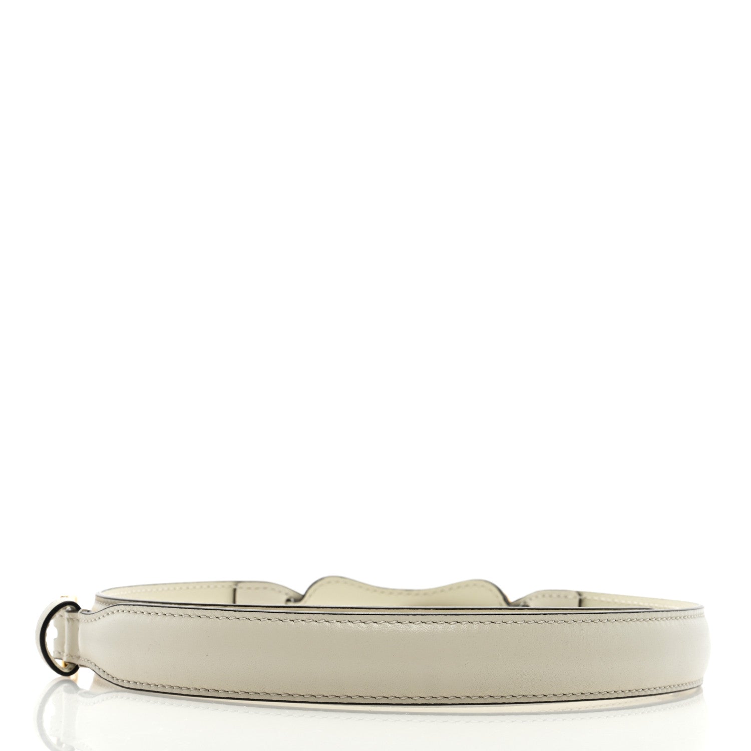 Gucci Efesto Leather Womens Horsebit 15/23mm Belt 85 34 Mystic White 2 of 4