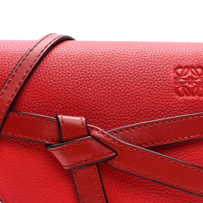 Loewe Grained Calfskin Mini Gate Crossbody Bag Scarlet Burnt Red 6 of 8
