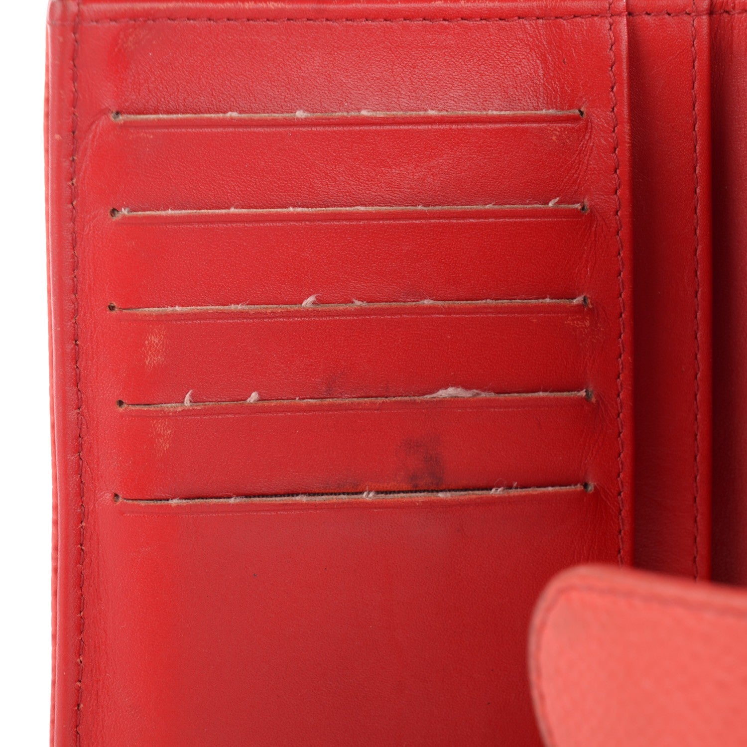 Chanel Caviar Timeless CC L-Zip Pocket Wallet Red 8 of 10