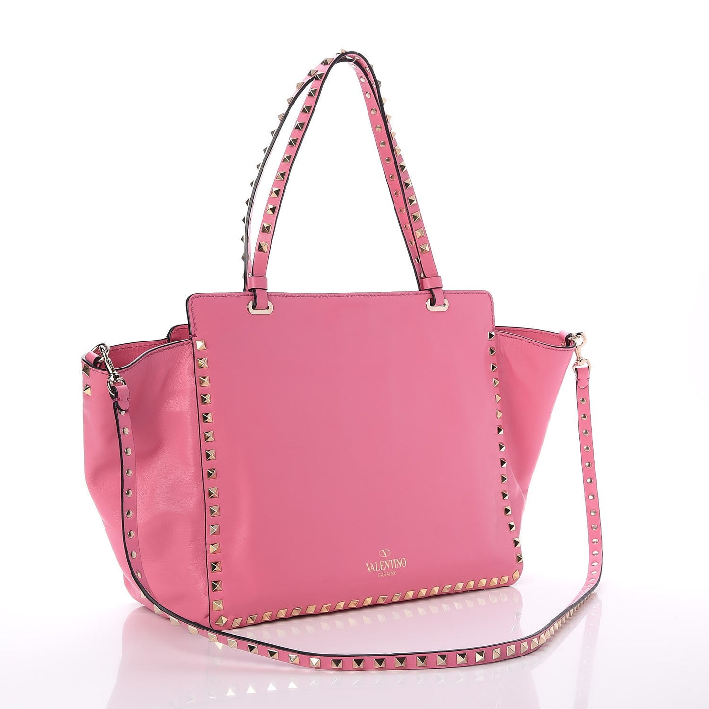 Vitello Medium Rockstud Tote Ninphea