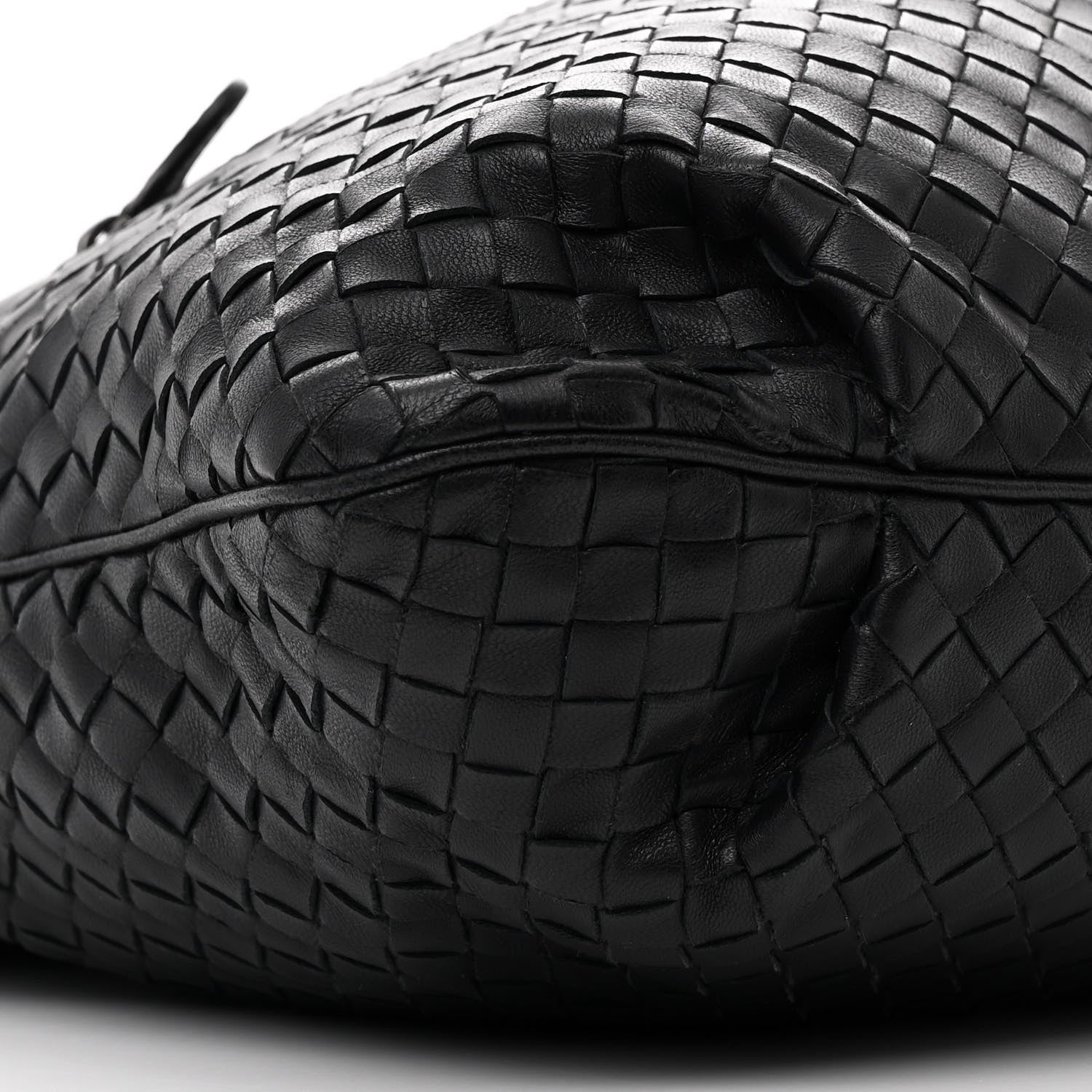Bottega Veneta Cervo Deerskin Intrecciato Julie Tote Black 9 of 10