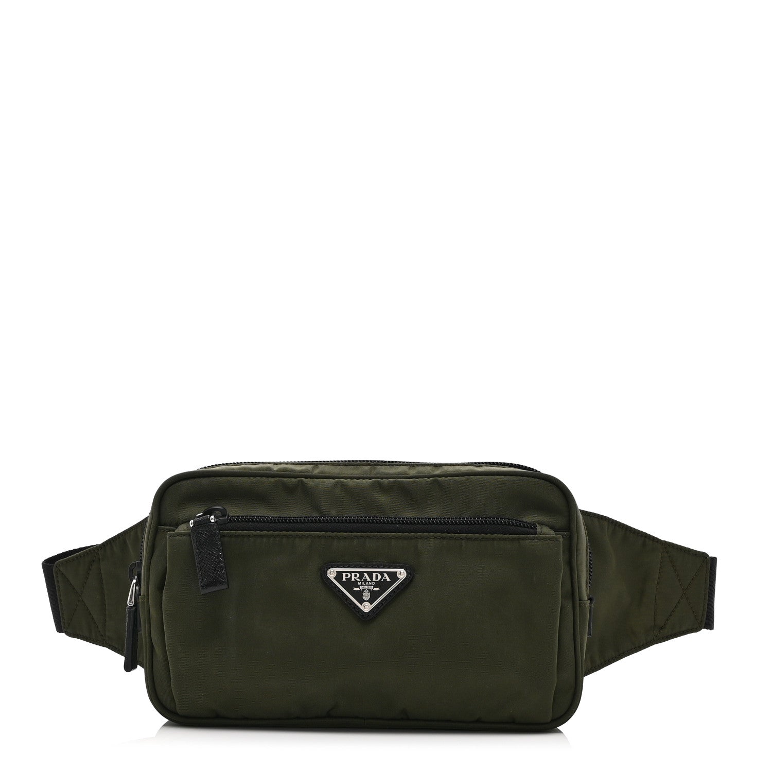 Prada Tessuto Nylon Belt Bag Khaki 1 of 9