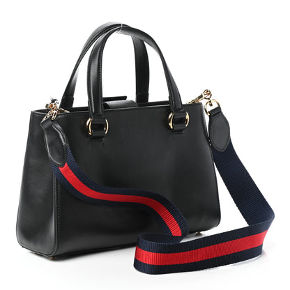 Gucci Calfskin Medium Sylvie Top Handle Tote Black 3 of 9