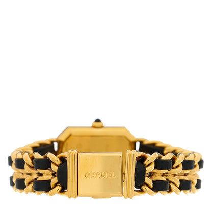 Chanel Stainless Steel Lambskin 20mm Chain Premiere Quartz Watch Gold L 3 of 4