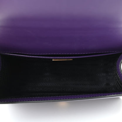 Prada Saffiano Soft Calfskin Chain Crossbody Bag Viola 5 of 10