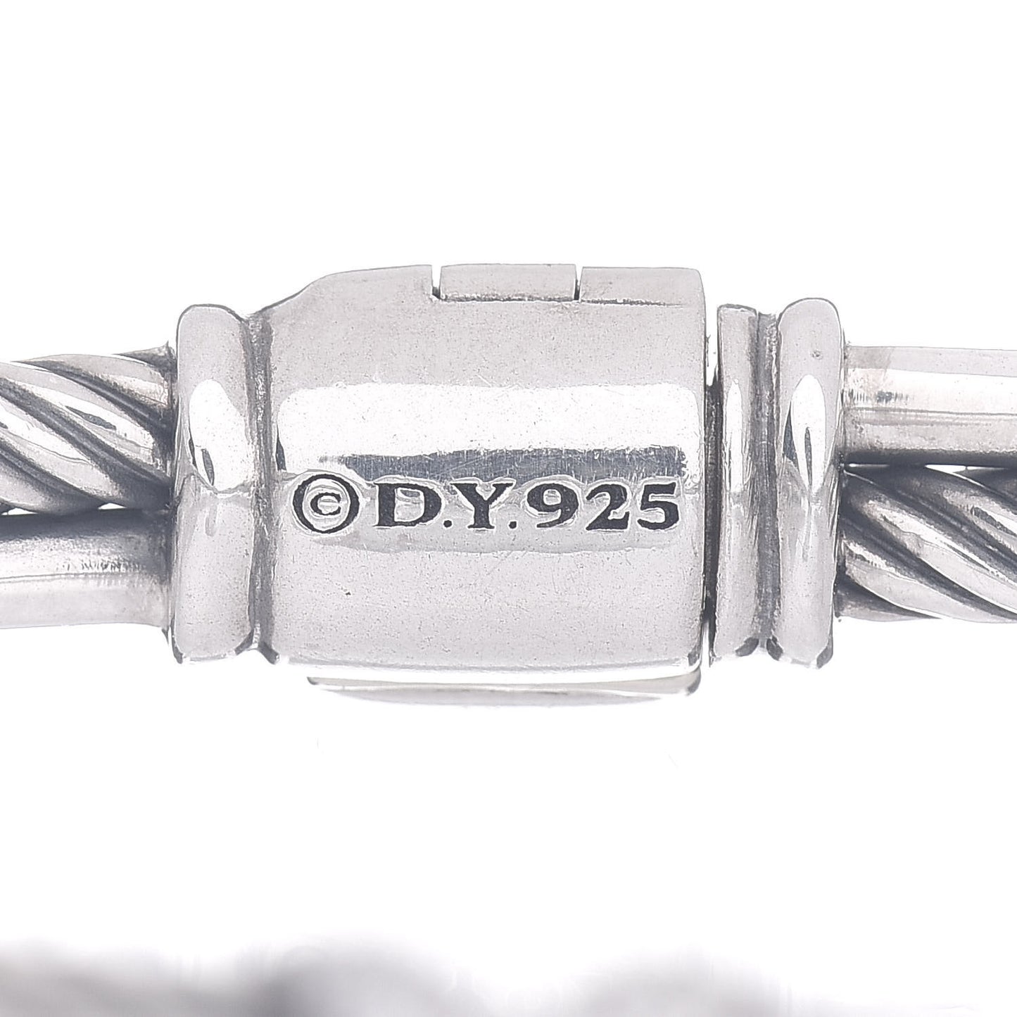 Sterling Silver Diamond 3mm Crossover X Bracelet