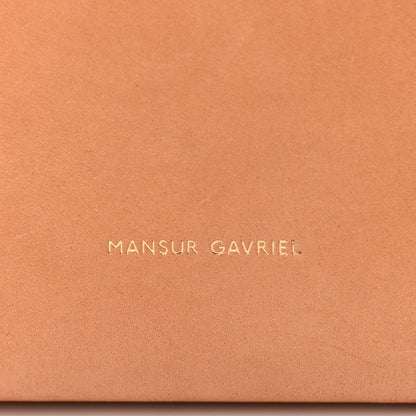 Mansur Gavriel Vegetable Tanned Calfskin Bucket Bag Cammello Azzurro 6 of 12