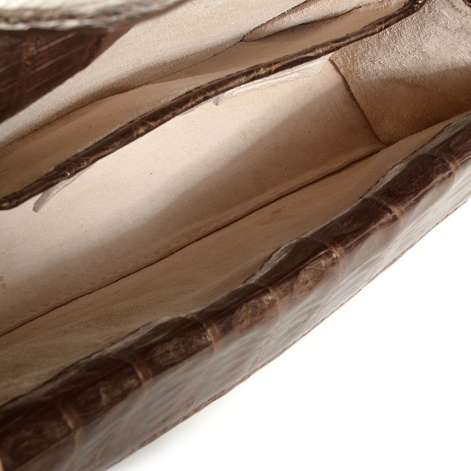 Nancy Gonzalez Crocodile Envelope Clutch Bronze 5 of 8