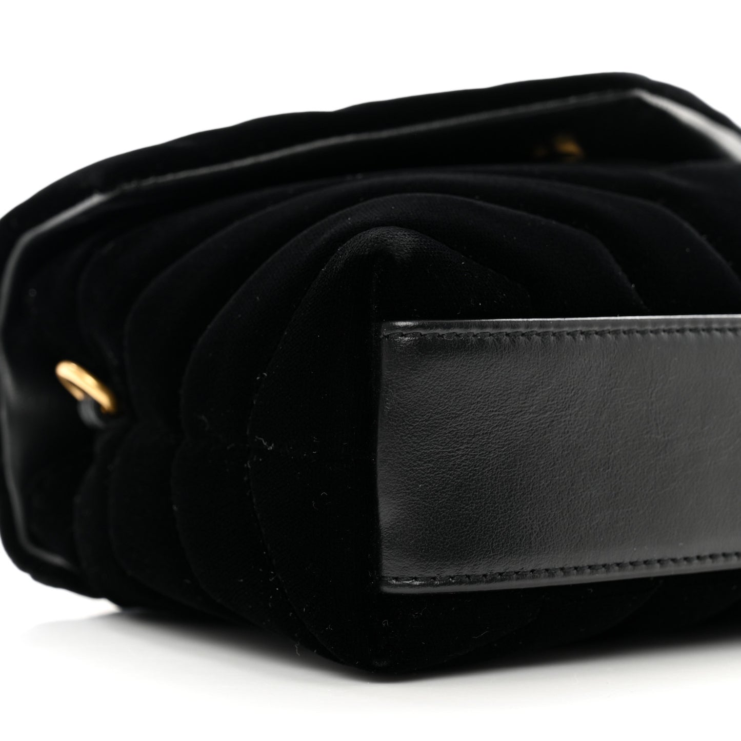 Velvet Y Quilted Monogram Toy Loulou Chain Satchel French Black