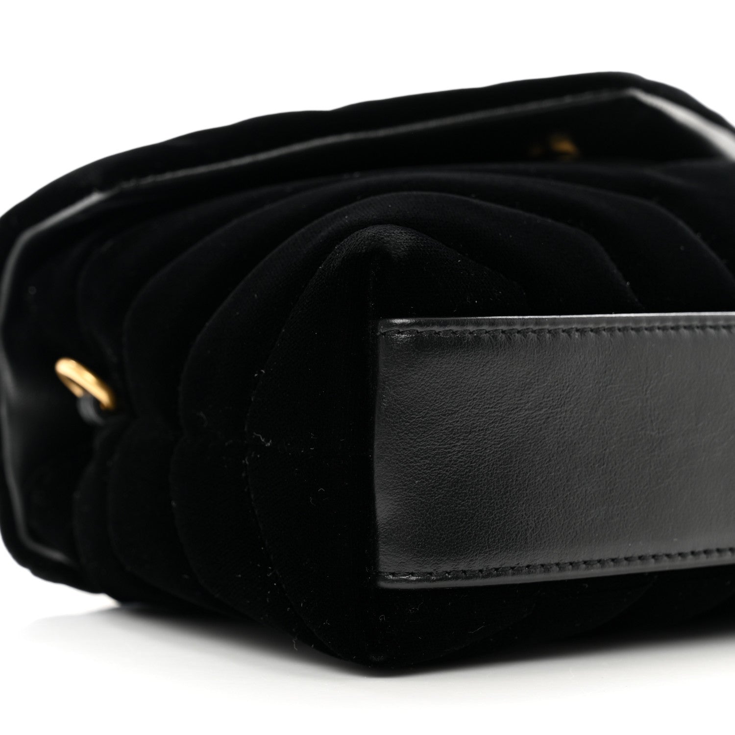 Saint Laurent Velvet Y Quilted Monogram Toy Loulou Chain Satchel French Black 8 of 9
