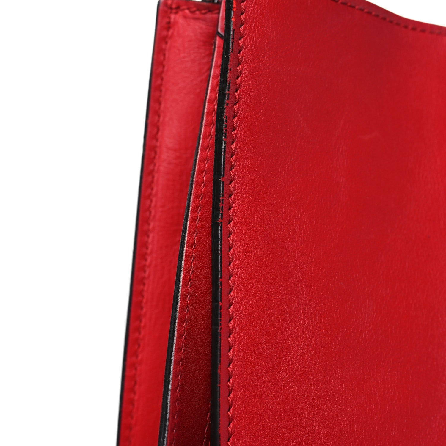 Gucci Calfskin Embossed Medium XL Tote Red 12 of 13