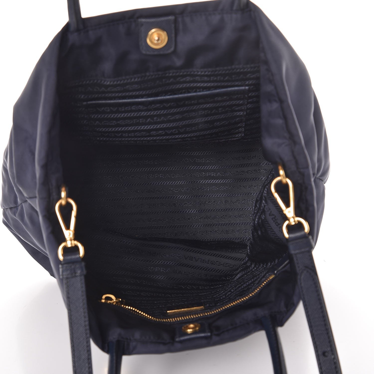 Prada Tessuto Nylon Tote Baltico 6 of 10