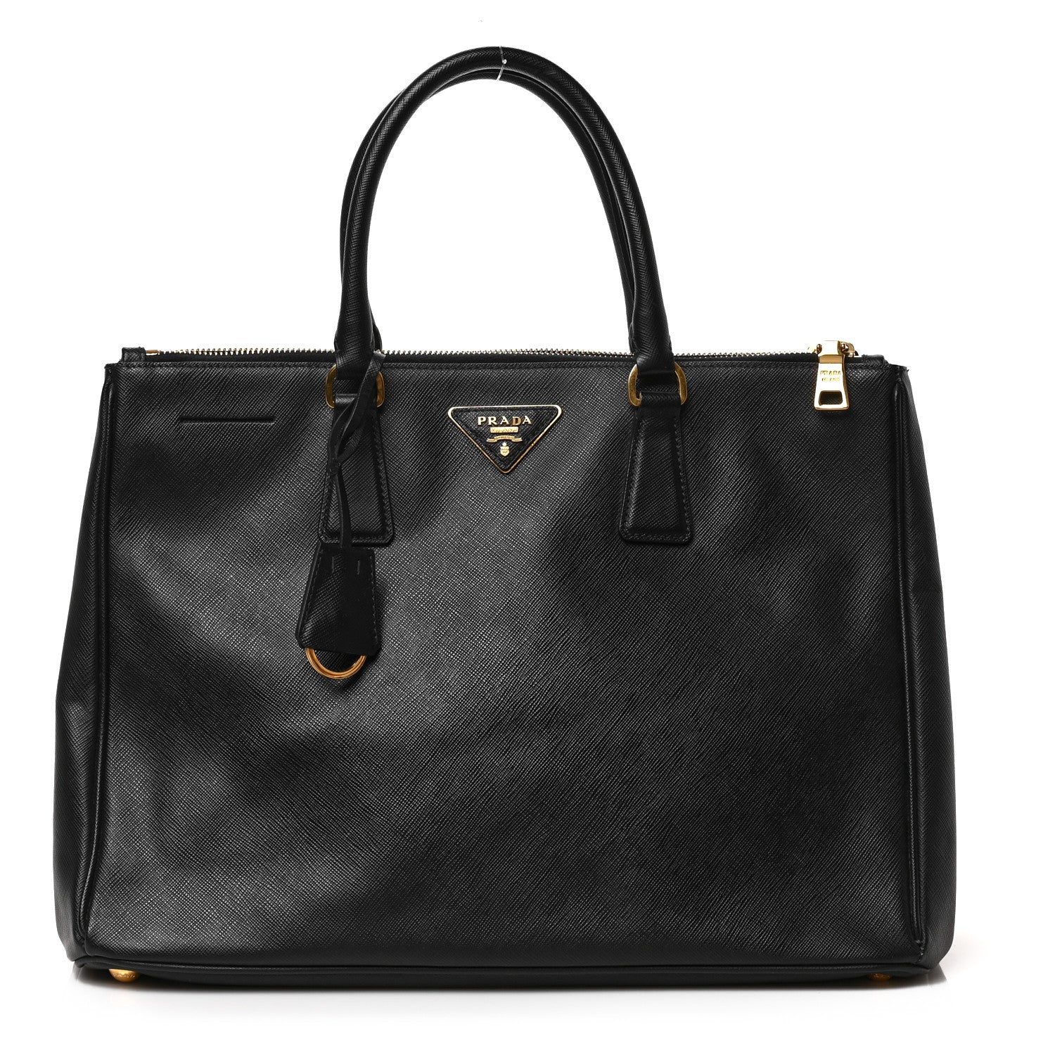 Prada Saffiano Medium Galleria Double Zip Tote Black 1 of 8