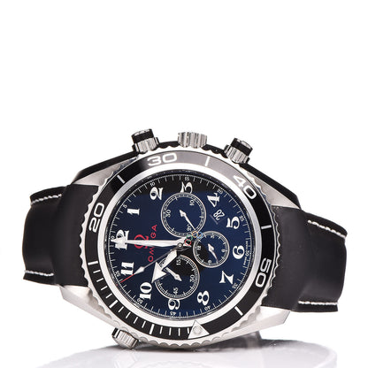 Omega Stainless Steel Calfskin 45mm Seamaster Planet Ocean Specialties Olympic Games Collection Automatic Watch Black 222.32.46.50.01.001 3 of 12