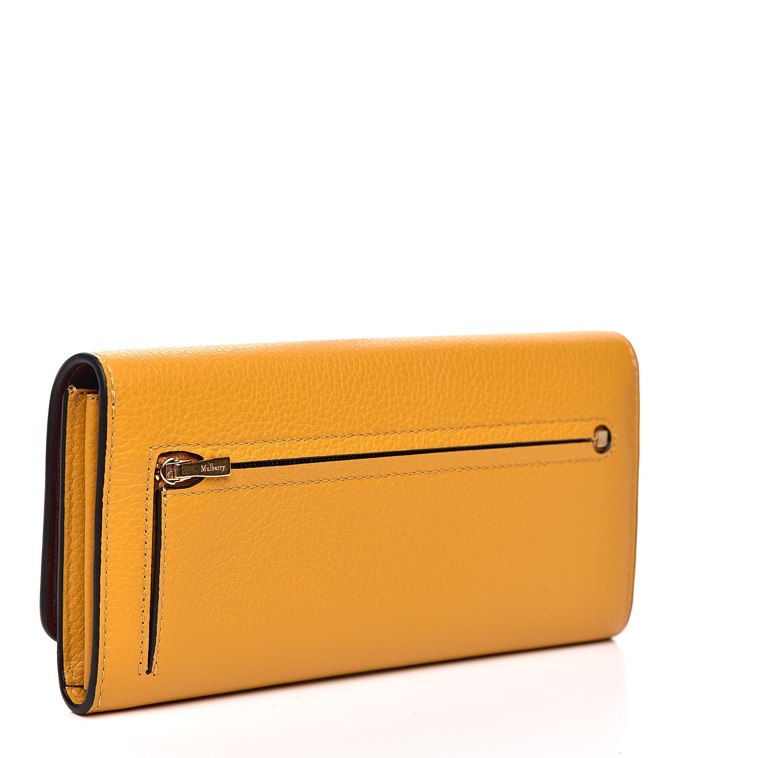 Mulberry Small Classic Grain Continental Wallet Deep Amber 3 of 9