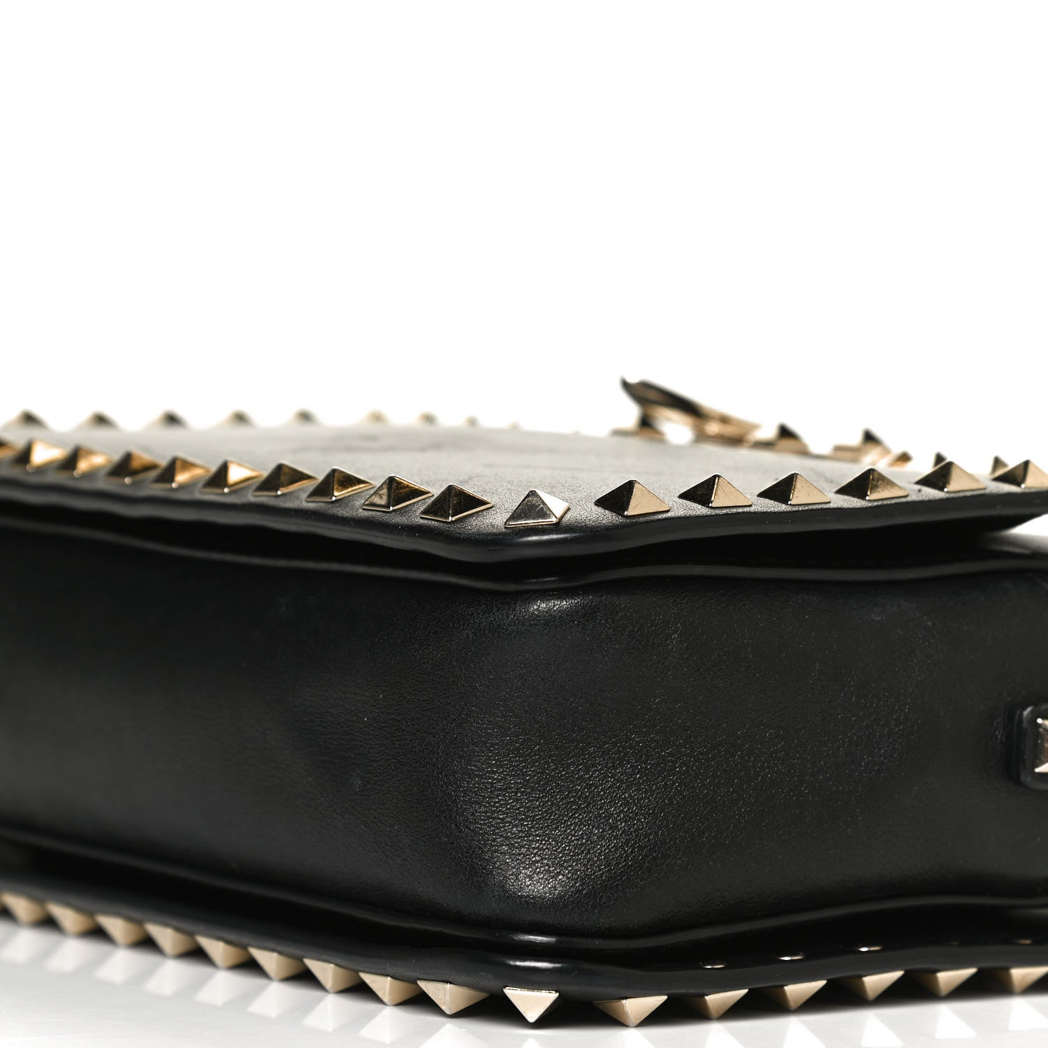 Valentino Garavani Vitello Rockstud Flip Lock Camera Crossbody Bag Black 10 of 12