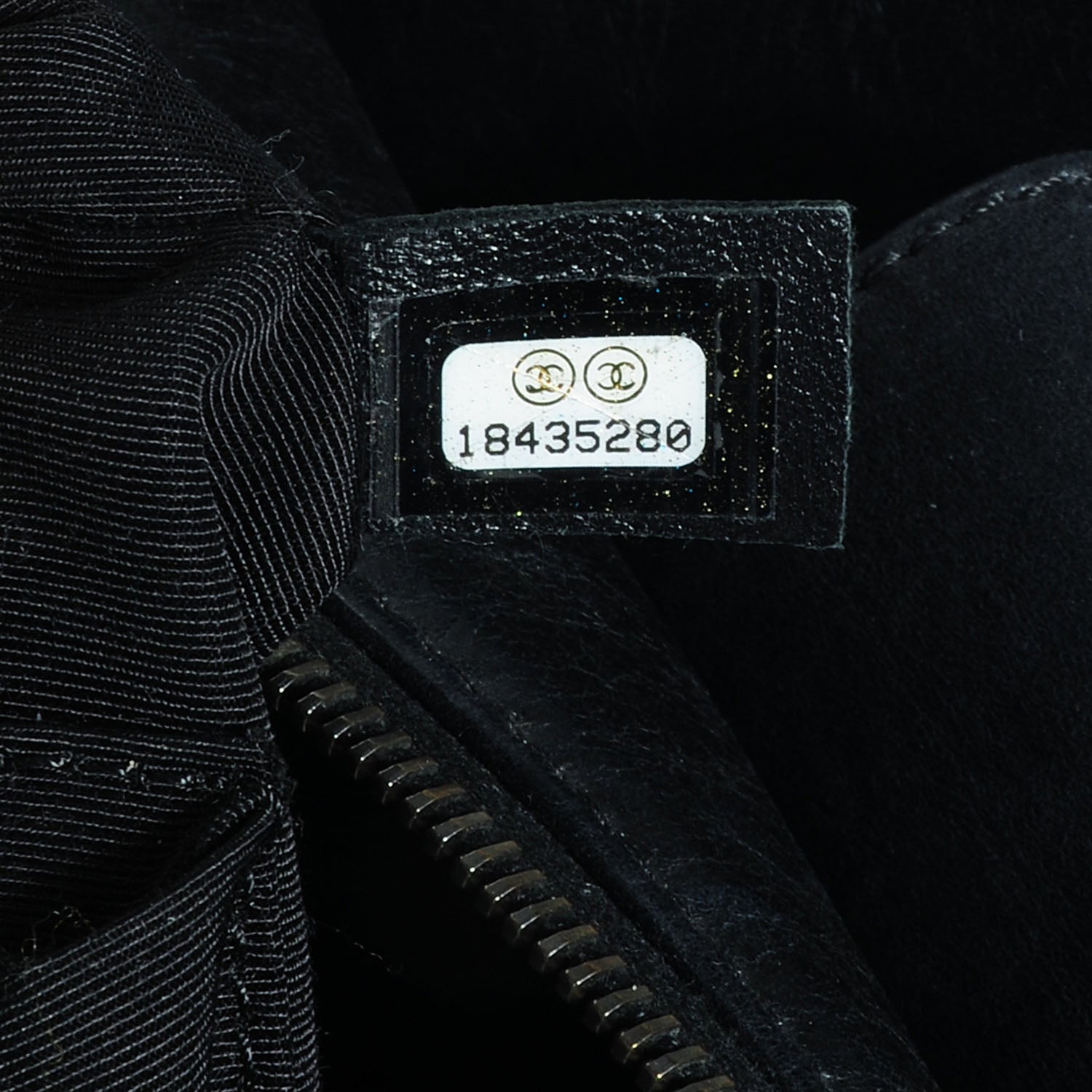 Chanel Calfskin Quilted Double Stitch Large Boy Tote Black 7 of 7