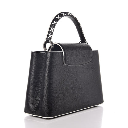 Louis Vuitton Taurillon Capucines PM Black 4 of 9