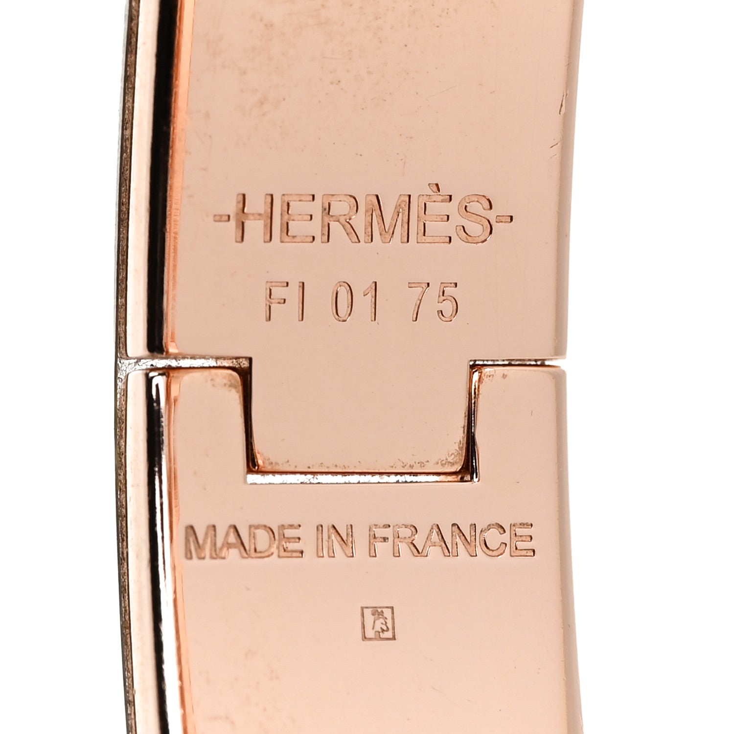 Hermes Enamel Narrow Clic Clac H Bracelet PM Black 4 of 5