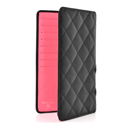 Chanel Calfskin Quilted Cambon Yen Wallet Black 3 of 8