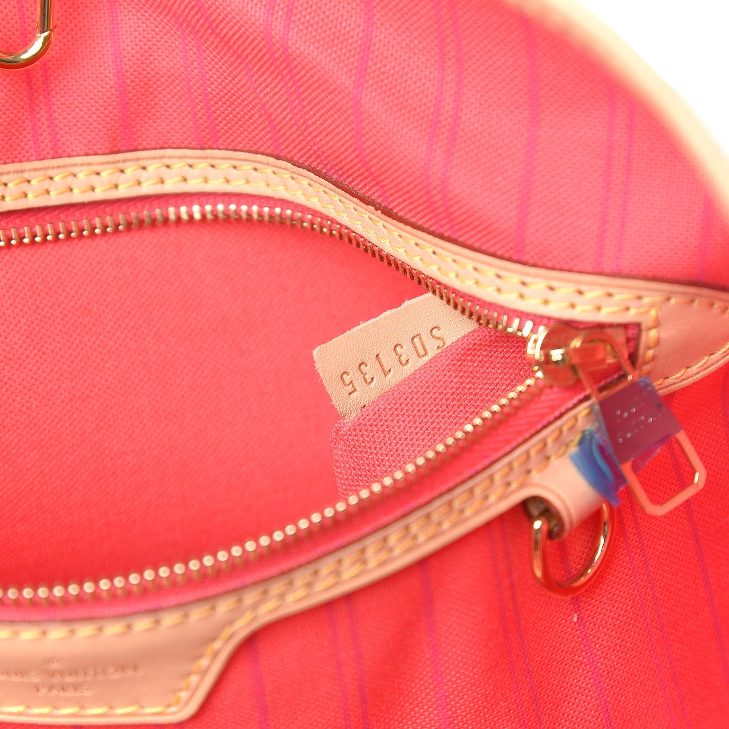 Louis Vuitton Damier Azur Delightful MM Pink 8 of 12