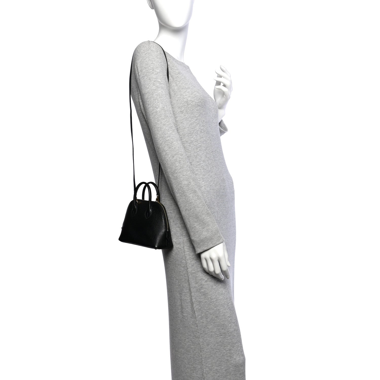 Hermes Chevre Mysore Mini 1923 Bolide Black 2 of 11