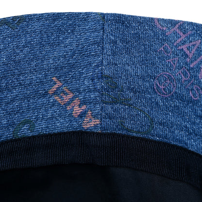 Chanel Denim Mood Cloche Bucket Hat S Blue 8 of 8