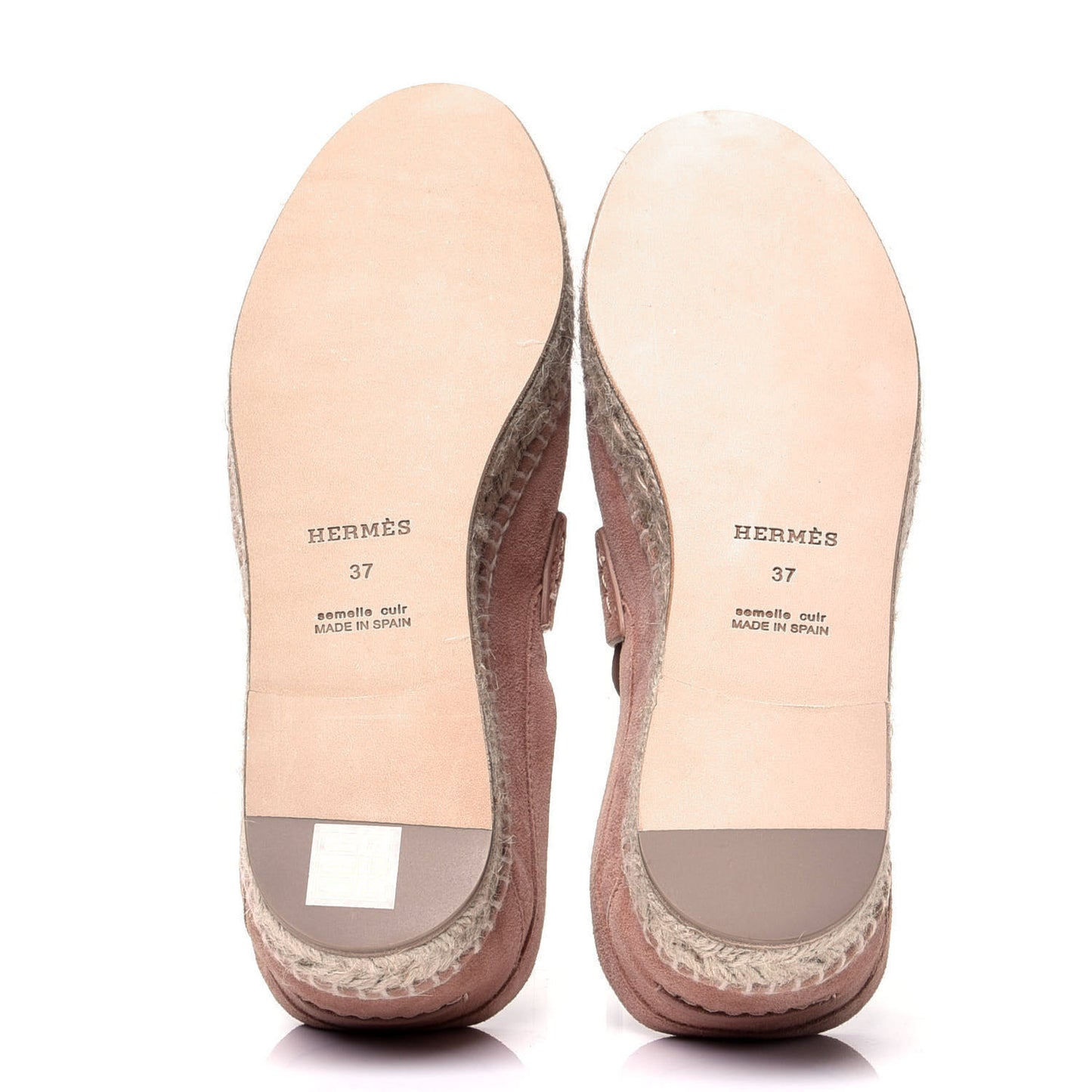 Suede Calfskin Womens Trip Espadrilles 37 Bois De Santal
