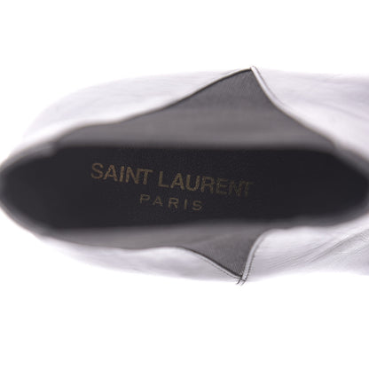 Saint Laurent Calfskin Kiki Chelsea Booties 37 Black 8 of 10