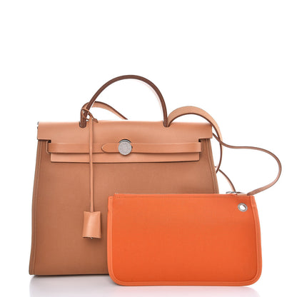 Hermes Toile Vache Hunter Herbag Zip 31 PM Natural 3 of 13