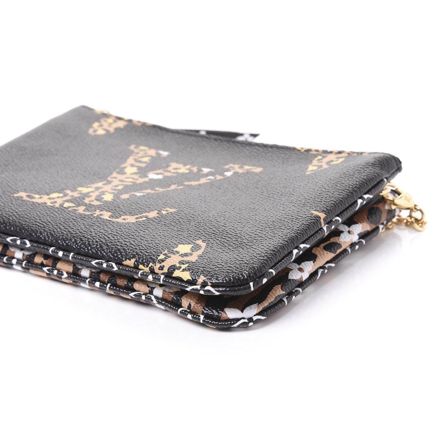 Monogram Giant Jungle Pochette Double Zip Black