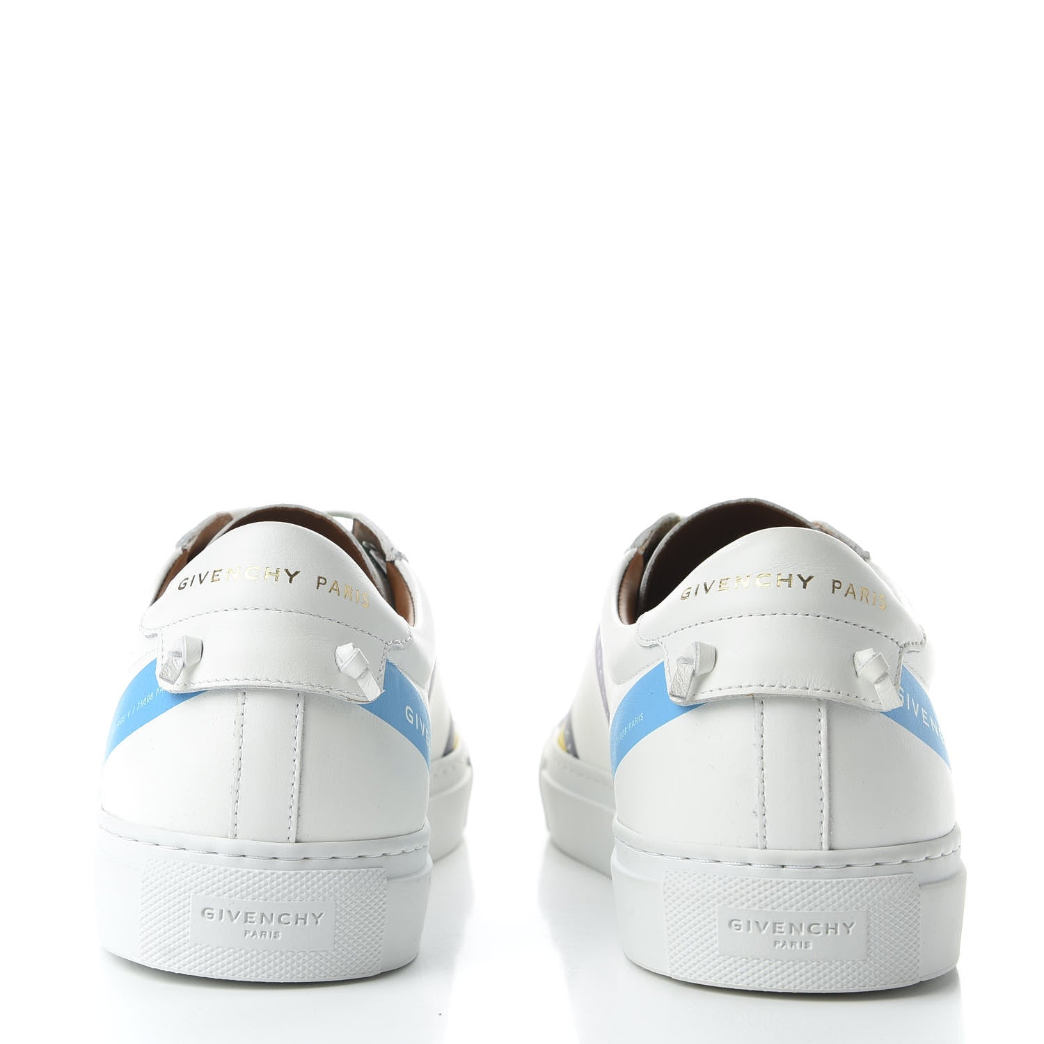 Givenchy Calfskin Logo Tape Womens Urban Street Sneakers 41 White 6 of 10