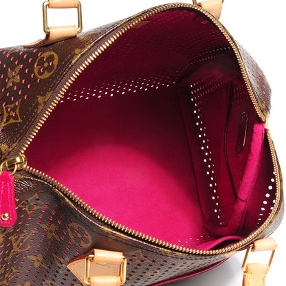 Louis Vuitton Monogram Perforated Speedy 30 Fuchsia 5 of 6
