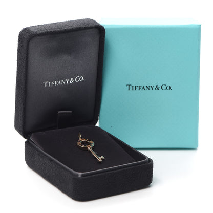 Tiffany 18K Rose Gold Ruby Atlas Pierced Key Pendant 4 of 4