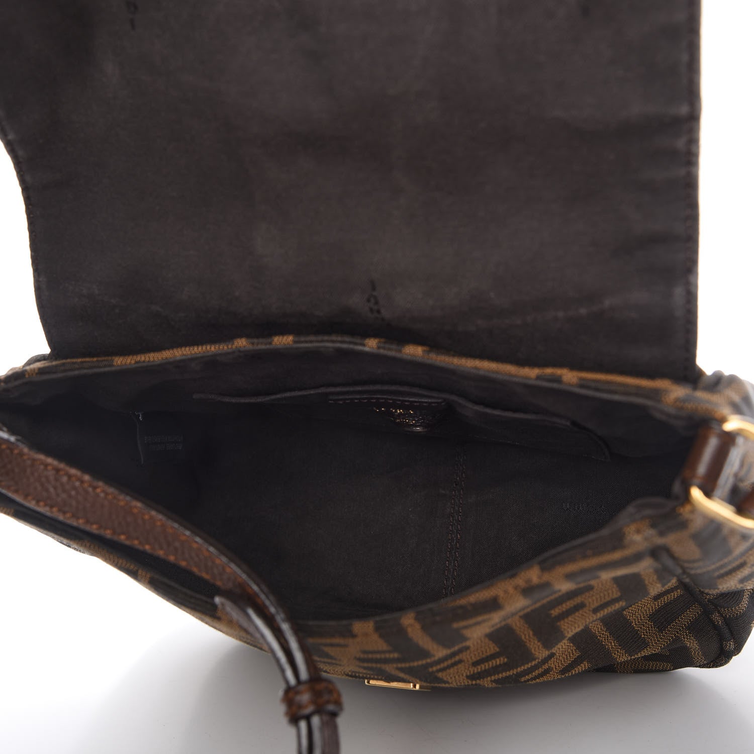 Fendi Zucca Vitello Artic Messenger Bag Tobacco Castagna 5 of 10