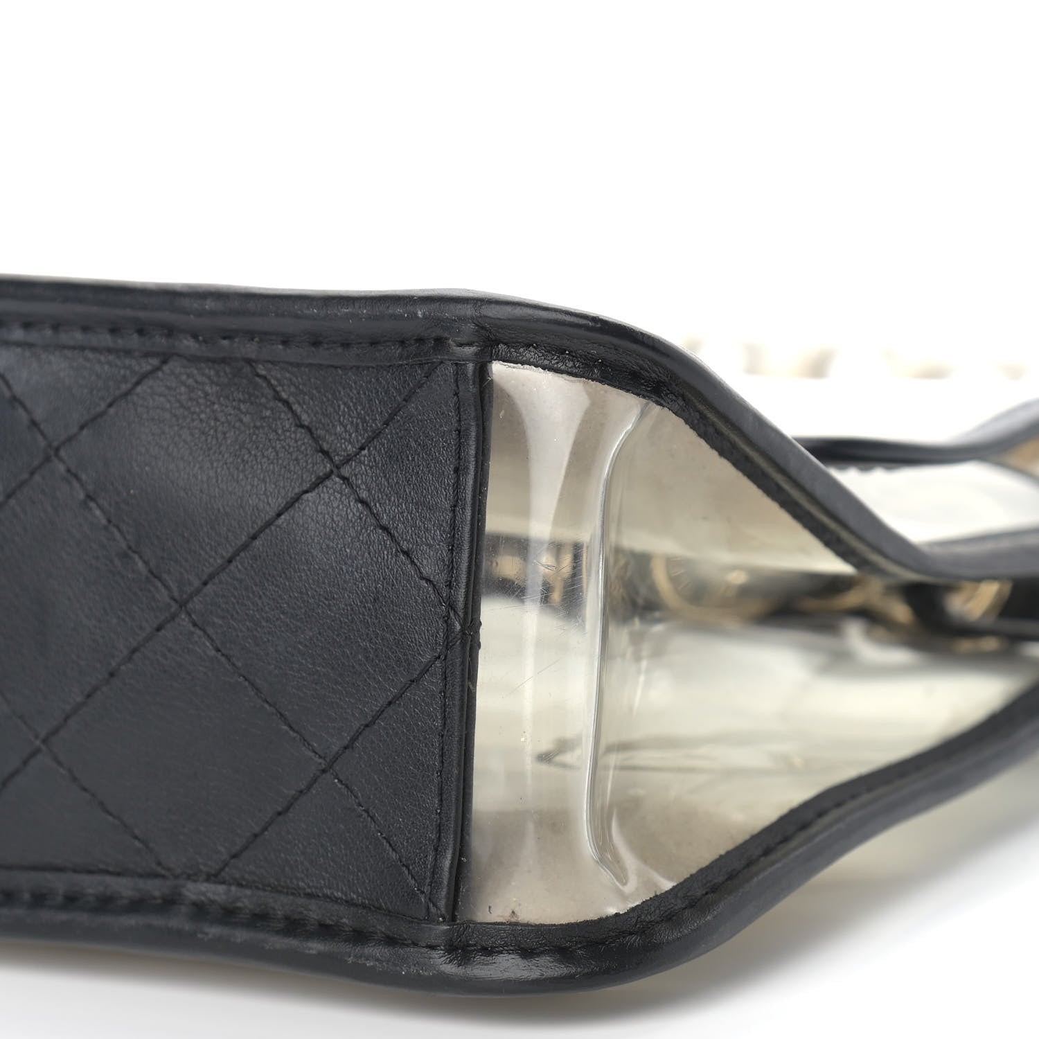 Chanel Lambskin PVC Sand By The Sea Flap With Pearl Strap Black 12 of 12