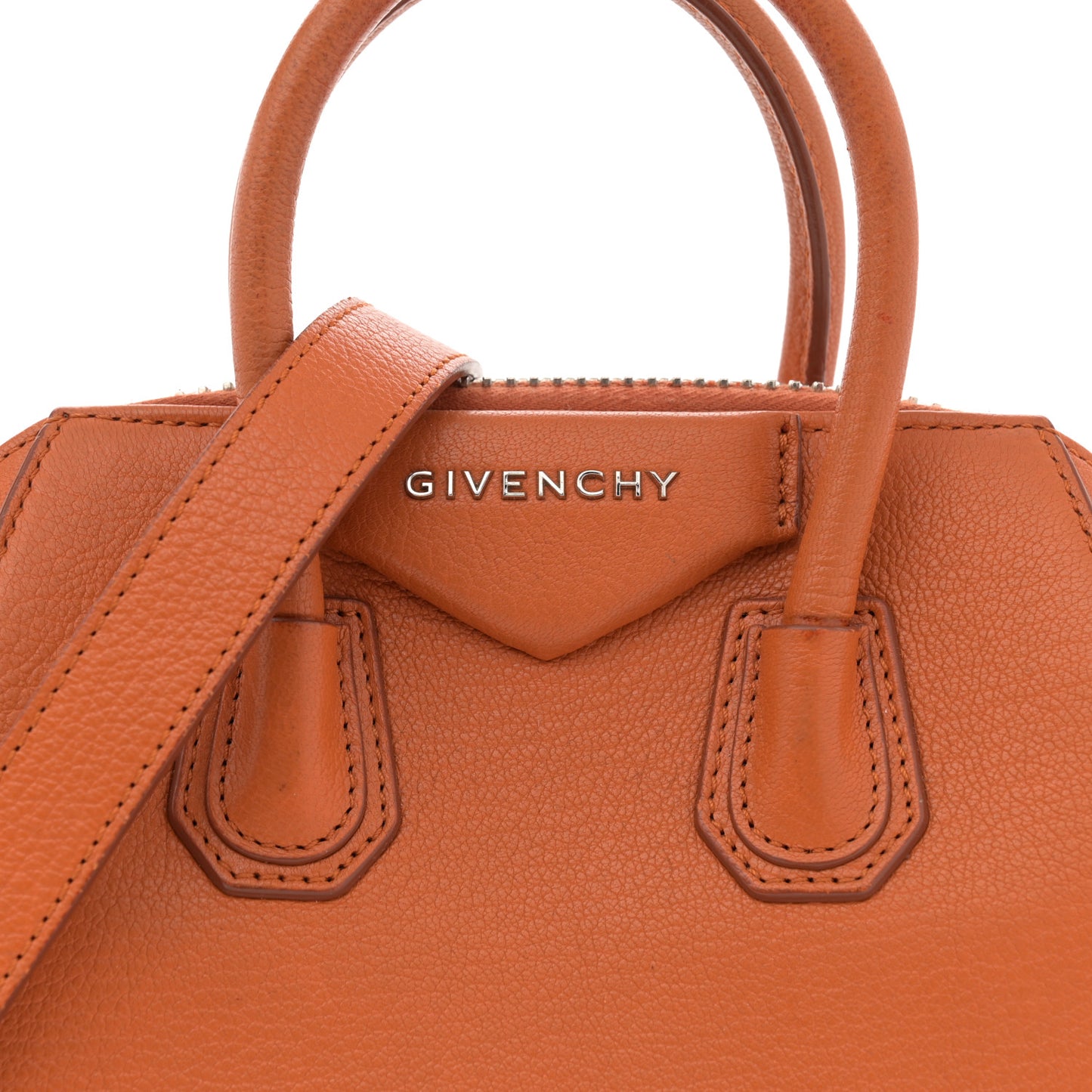 Sugar Goatskin Mini Antigona Rust