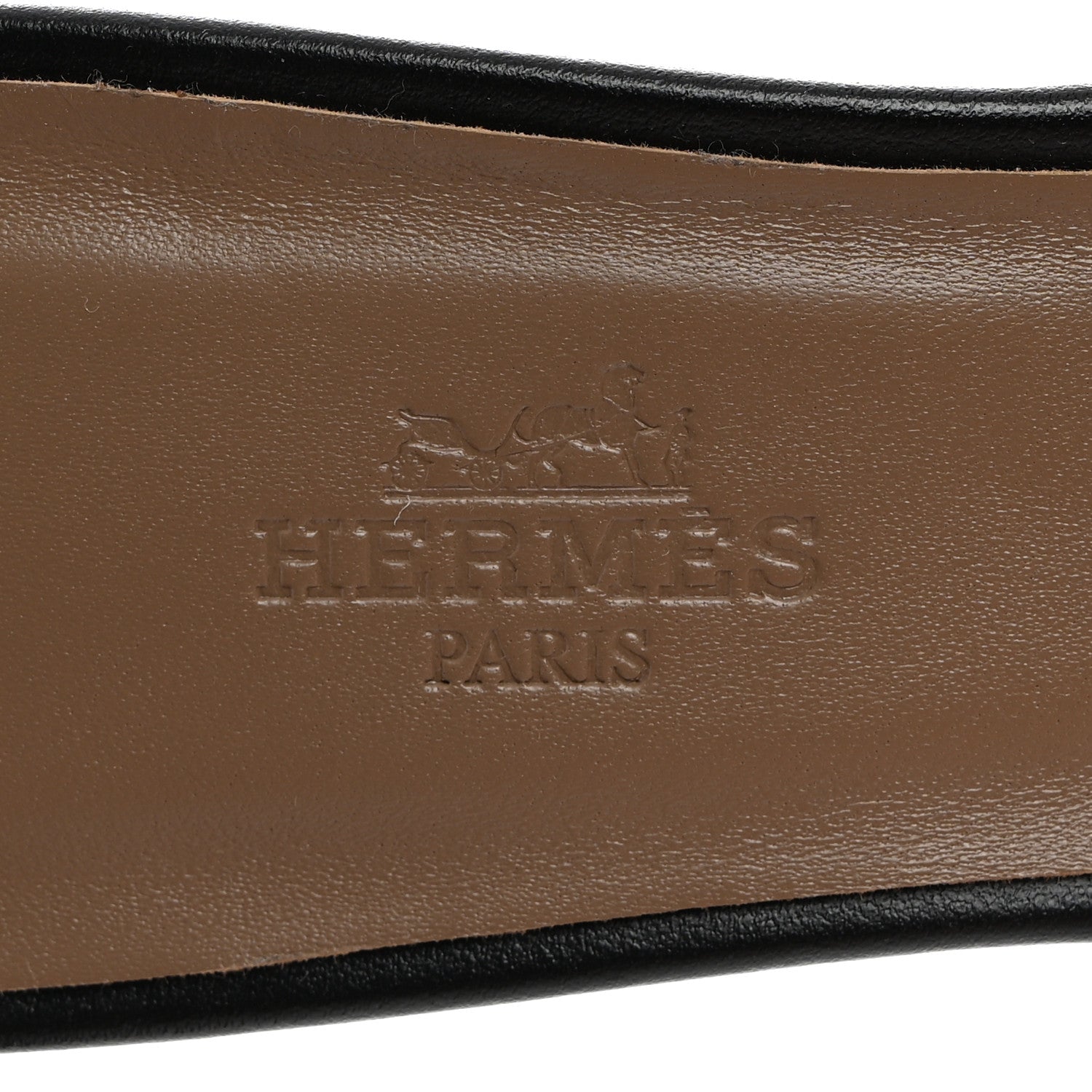 Hermes Calfskin Oasis Sandals 39 Black 6 of 8