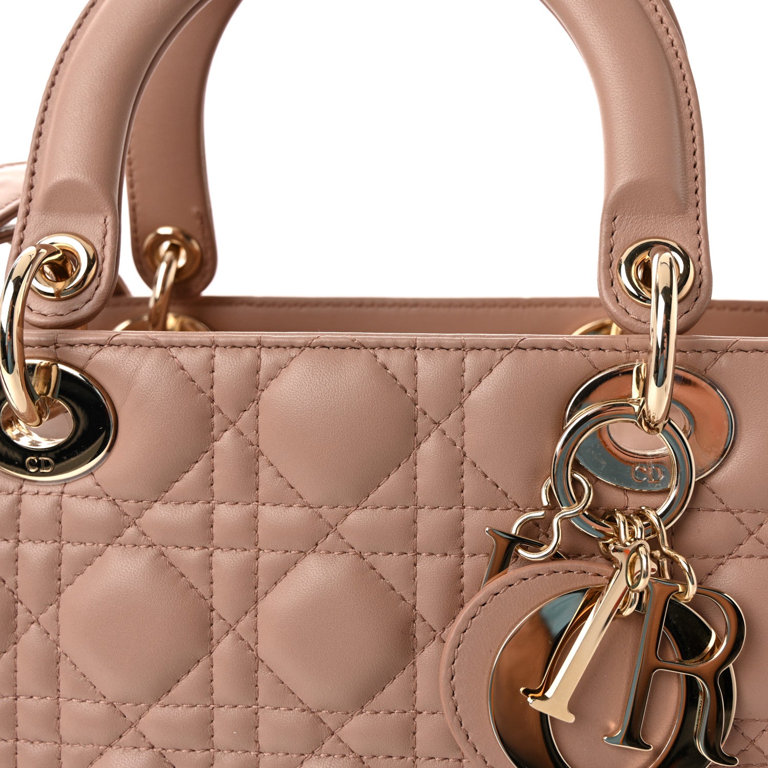 Christian Dior Lambskin Cannage Large Lady Dior Fard 8 of 10