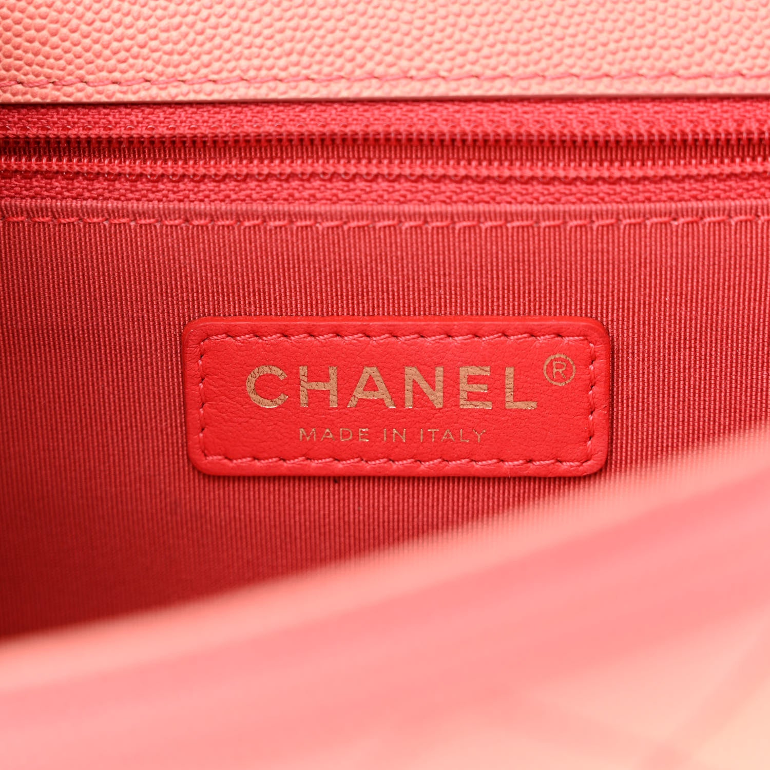 Chanel Caviar Quilted Medium Sunset On The Sea Flap Coral 6 of 10
