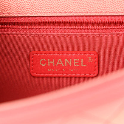 Chanel Caviar Quilted Medium Sunset On The Sea Flap Coral 6 of 10