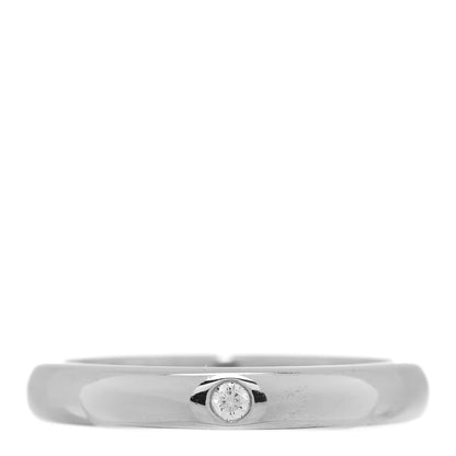 Tiffany Platinum Diamond Elsa Peretti Band Ring 45 3.5 1 of 4