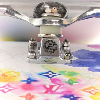 Louis Vuitton Monogram Watercolor Wood Skateboard Multicolor 5 of 10