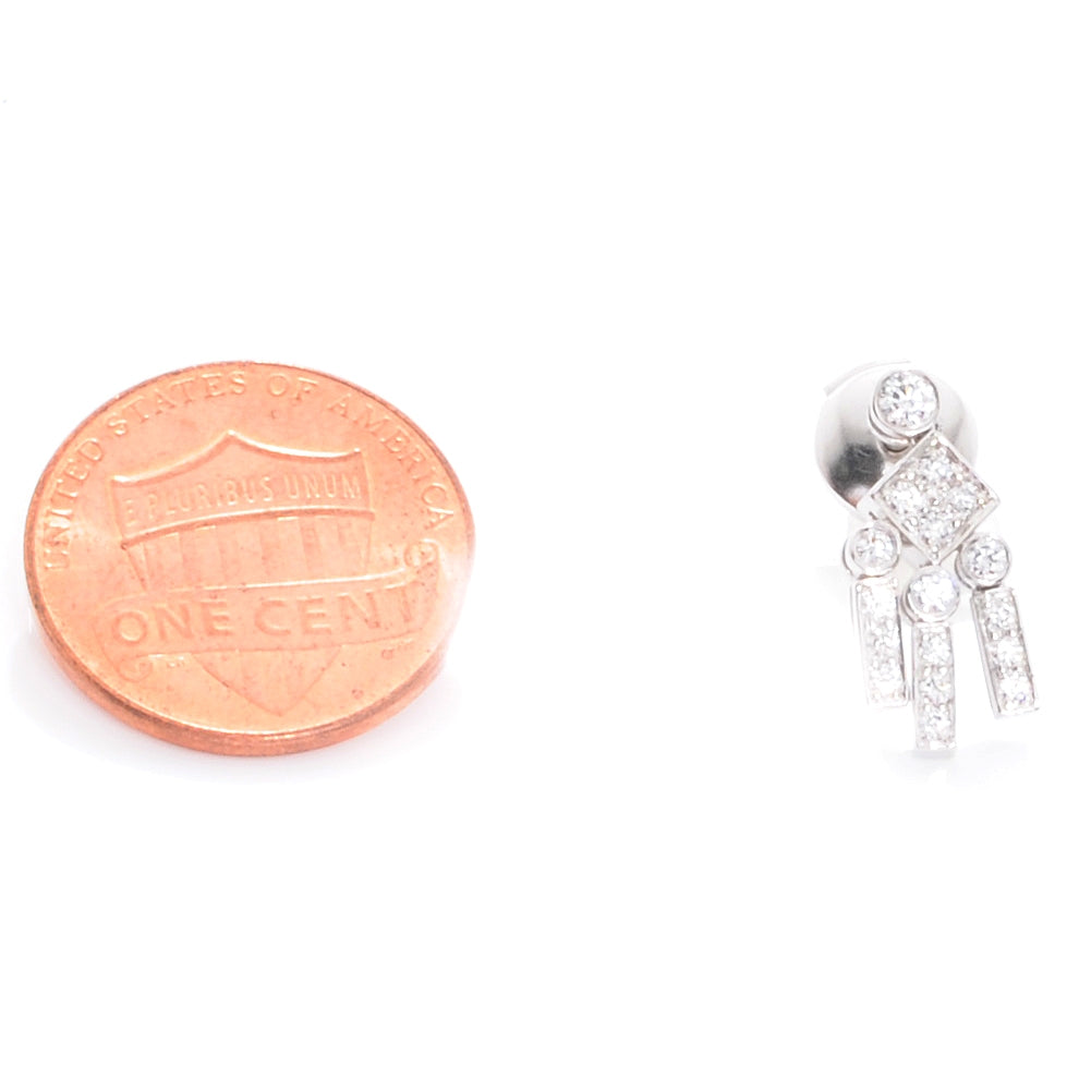 Tiffany Platinum Diamond Legacy Earrings 2 of 6