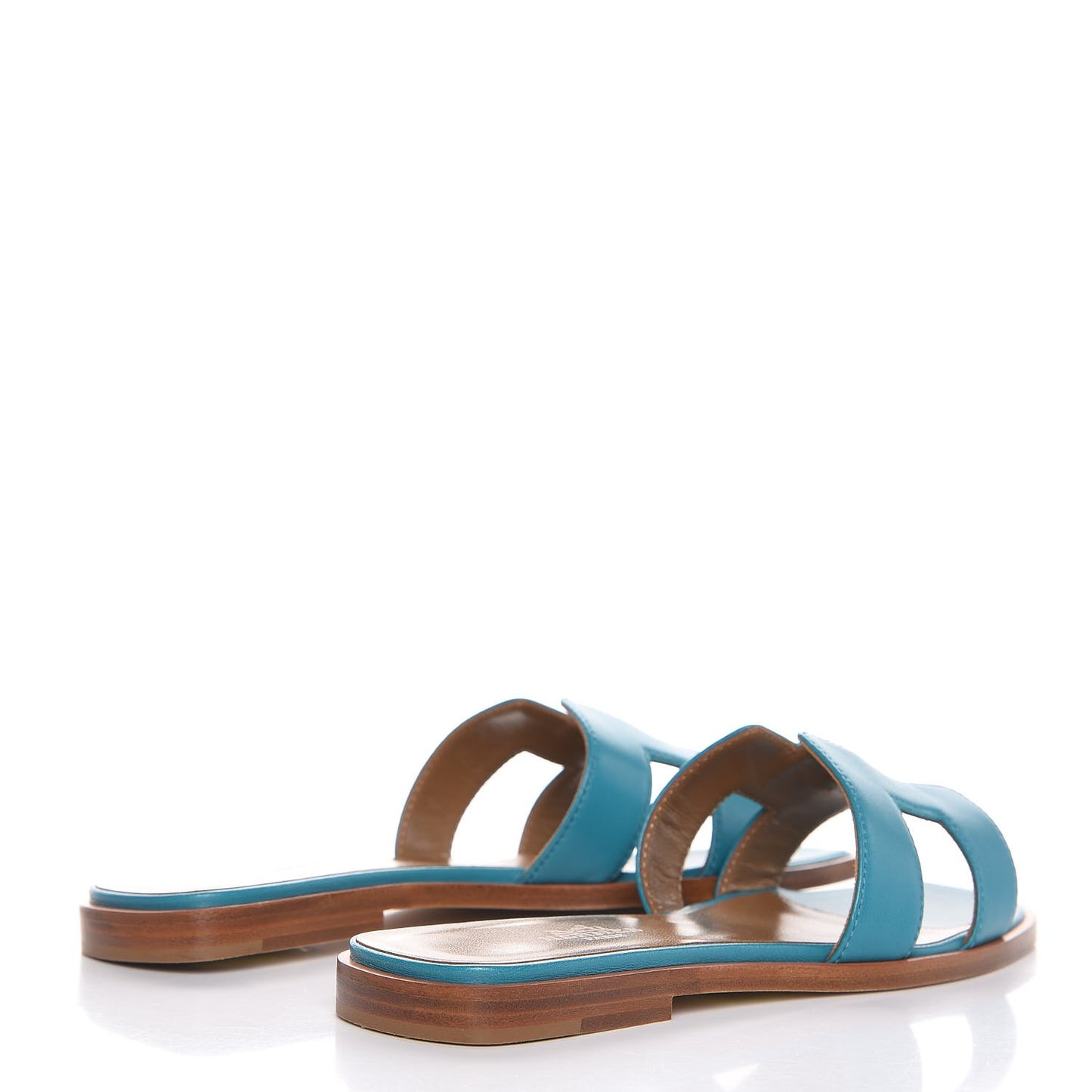 Nappa Calfskin Oran Sandals 35 Turquoise
